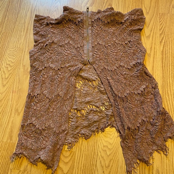 Inny lace dusty rose top sz L - Picture 4 of 4
